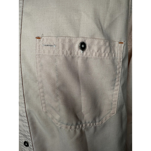 Orvis Shirt Mens Large Pink Vented Outdoors Polyester Fishing hiking Camp - Picture 3 of 13